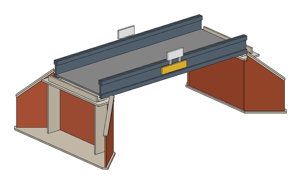 Single-Track Girder Bridge render